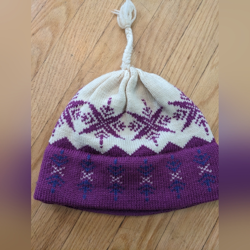 Vintage Vermont Originals 100% Wool Knit Winter Hat